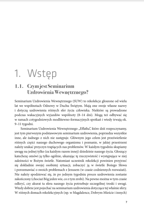 Seminarium Uzdrowienia Wewnętrznego