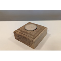 Drewniany podgrzewacz (handmade styl - 1 świeczka)