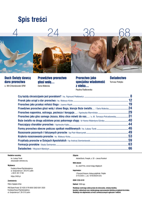 Zeszyty Odnowy w Duchu Świętym - Proroctwo (188/2025)